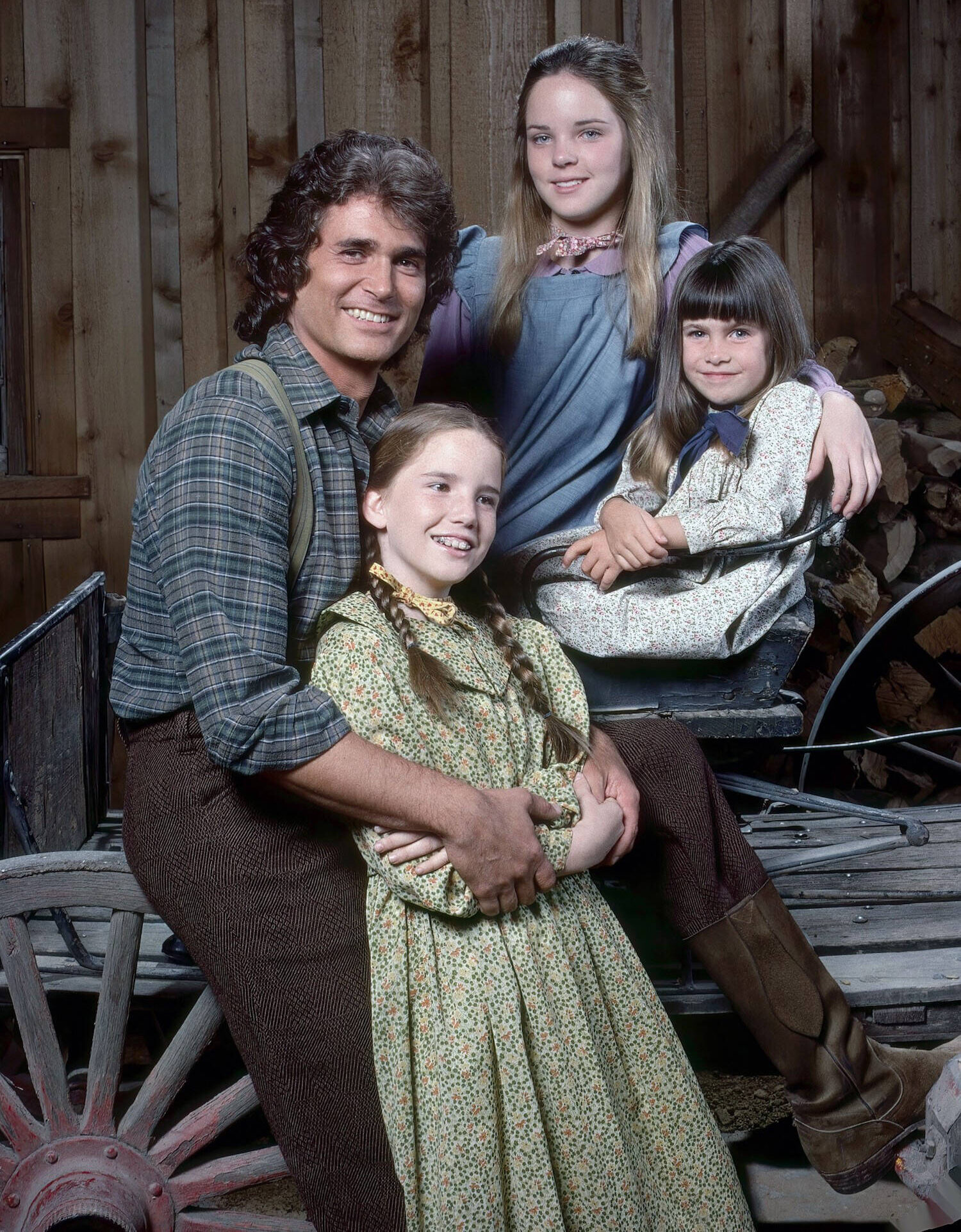 Michael Landon, Melissa Gilbert, Melissa Sue Anderson & Rachel Greenbush. Little House on the Prarie.