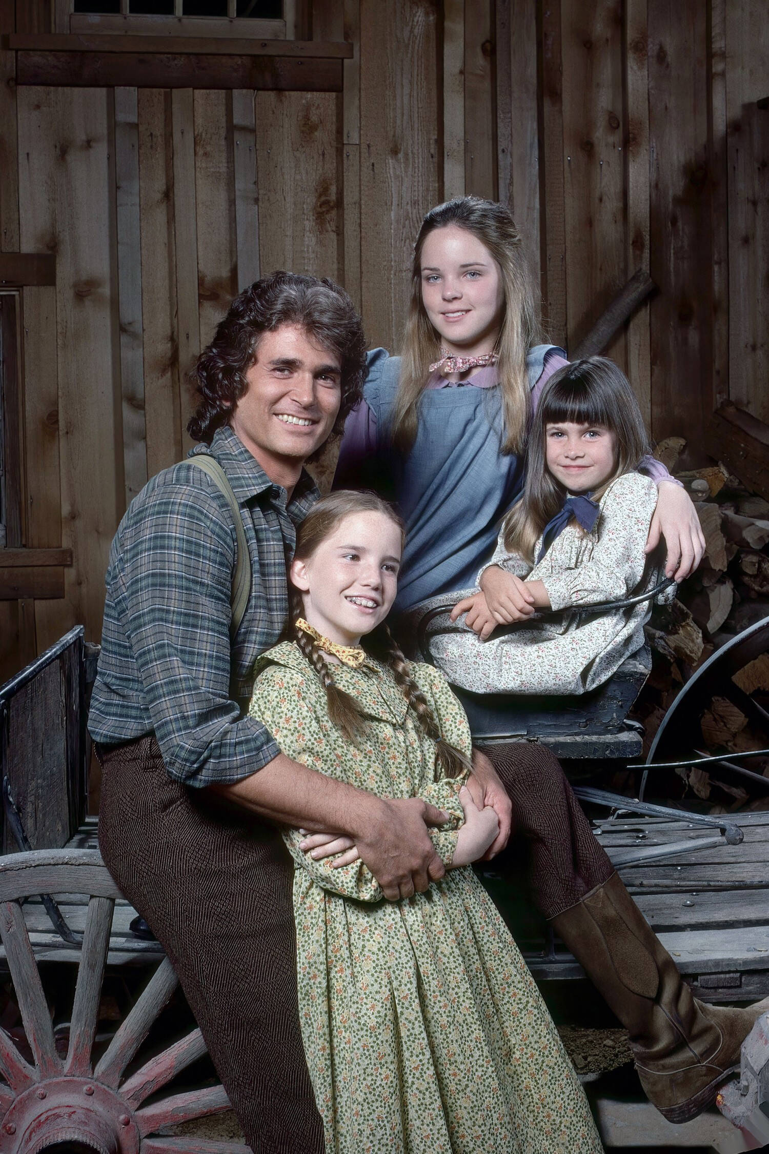 Michael Landon, Melissa Gilbert, Melissa Sue Anderson & Rachel Greenbush. Little House on the Prarie.
