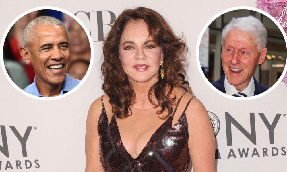 Barack Obama, Stockard Channing and Bill Clinton