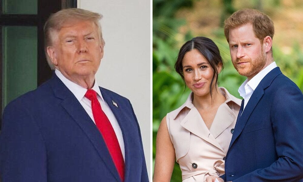 President Donald Trump, Meghan Markle and Prince Harry