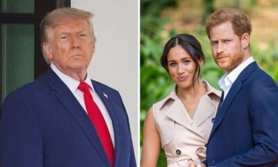 President Donald Trump, Meghan Markle and Prince Harry