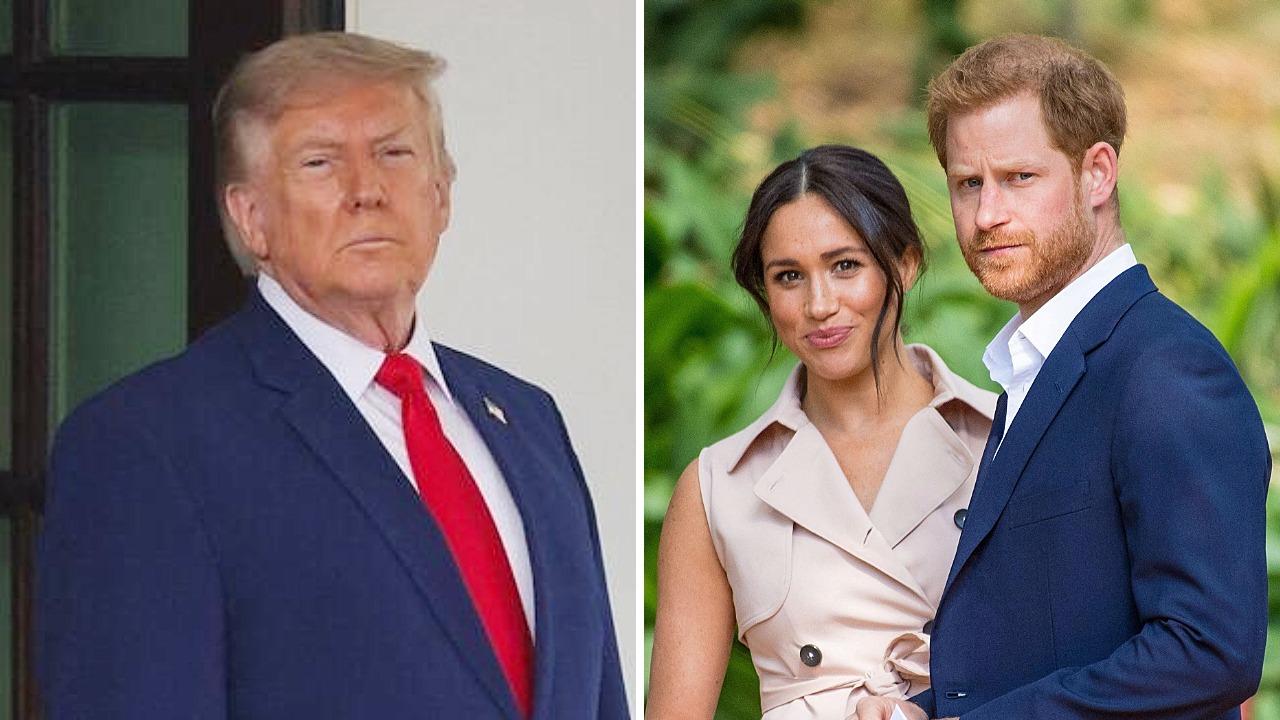 President Donald Trump, Meghan Markle and Prince Harry